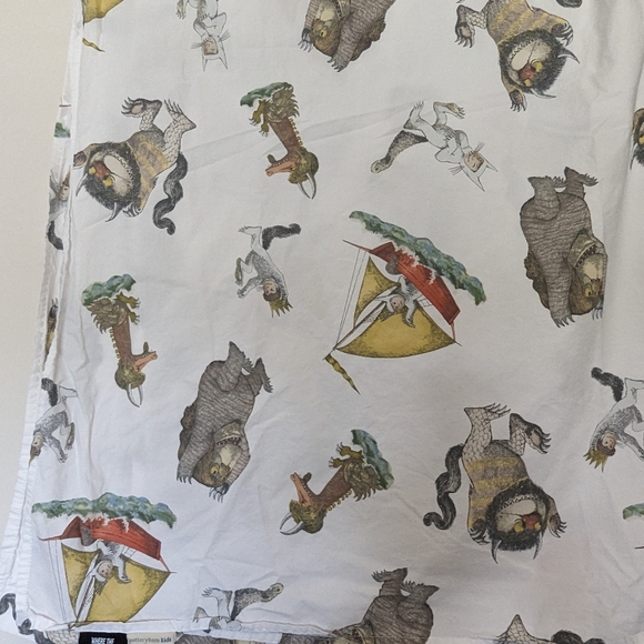 Pottery Barn Kids | Bedding | Queen Flat Sheet Where The Wild Things ...